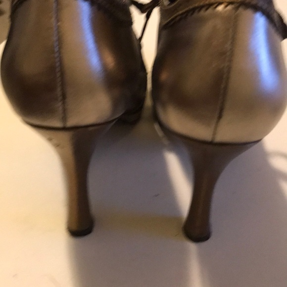 95 Colin Stuart Metallic Color Blocked Platforms sz 8B - Picture 4 of 8